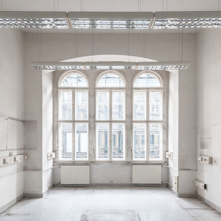 Gallery photography, abandonned laboratory, lost place Berlin, Germany